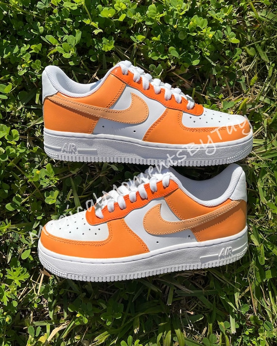 Orange Air Force 1 Shoes.