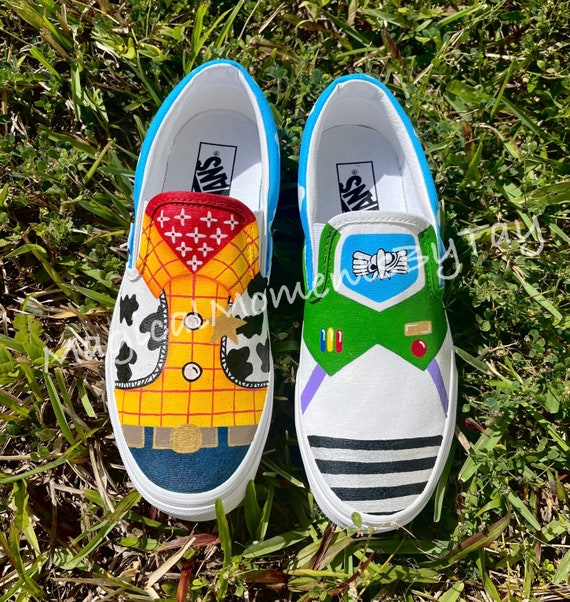 Toy Story Shoes Custom Vans Hand Painted Shoes Hand - Etsy