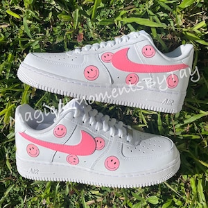 Air Force 1, Smiley Face Air Force 1, Air Force 1s, Custom Air Force 1, Trendy Air Force 1, Custom Air Force 1s, Smiley face Air Force