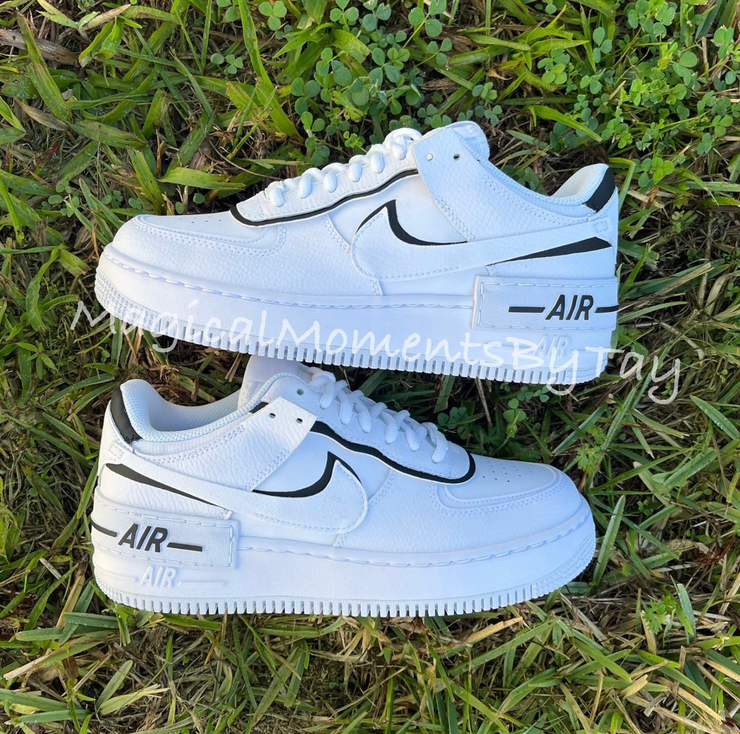 Custom BLM White Air Force 1s – Ish&Al Customz