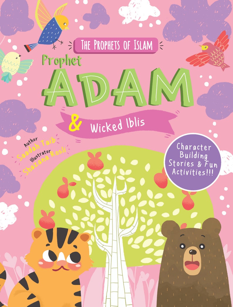 Prophets of islam ACTIVITY BOOKS Bundle Colouring Drawing Islamic Childrens PROPHET ADAM