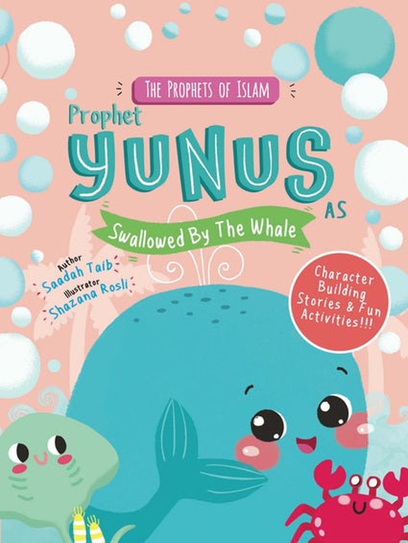 Prophets of islam ACTIVITY BOOKS Bundle Colouring Drawing Islamic Childrens PROPHET YUNUS
