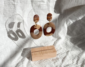 Textured Oval Earrings