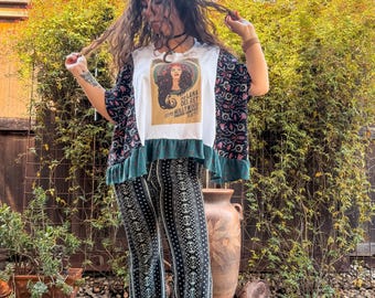 Upcycled Lana Del Rey Hollywood Forever Concert Tee