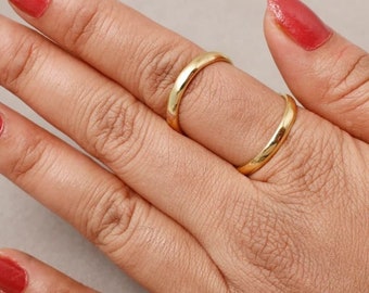 925 Sterling Silver, Arthritis Ring (both rings) , Splint Knuckle Ring, Thumb Ring, Woman ring ,Silver Ring for Women, Simple Midi Ring