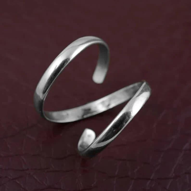 925 Silver Swan Neck Ring, Arthritis Ring, Adjustable Arthritis Ring