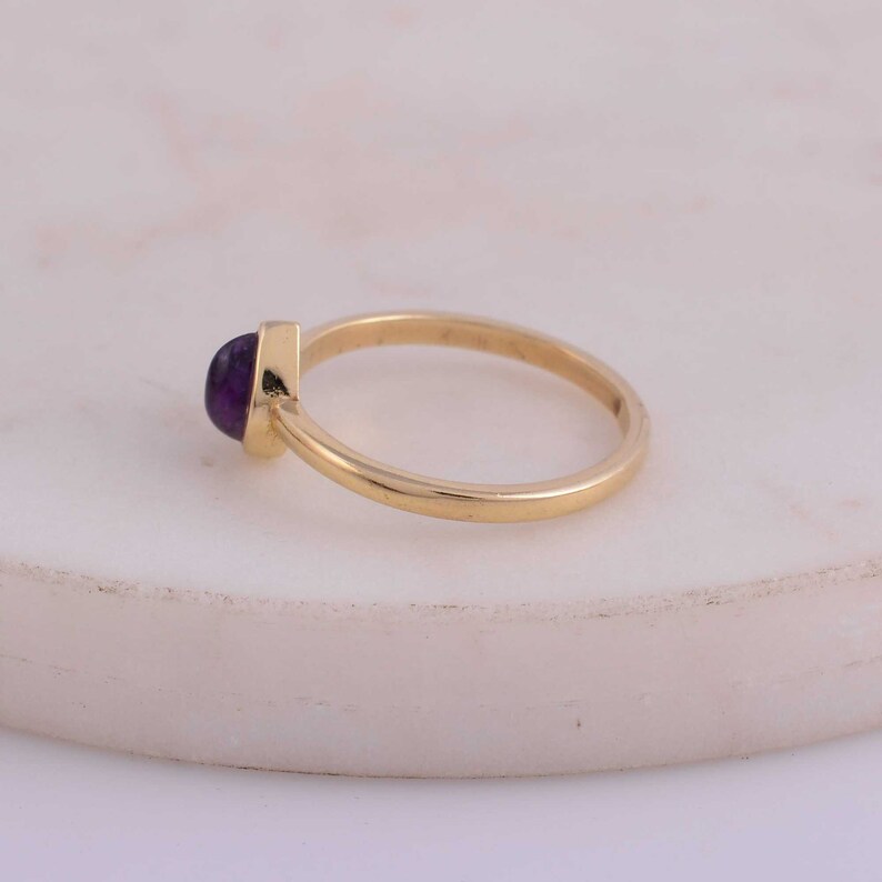 Amethyst ring,brass ring,gemstone ring,handmade ring,women ring,dainty ring,statement ring,boho ring,unique ring