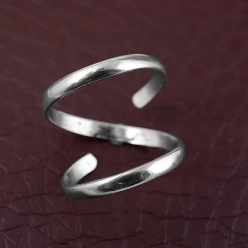 925 Silver Swan Neck Ring, Arthritis Ring, Adjustable Arthritis Ring