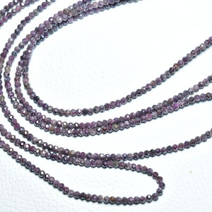 Ruby Mystic Plated Faceted Rondelle Micro Facets  Ruby Rondelle Bead  Ruby Coated Rondelle Strand    Natural Gemstone  Wholesale Bead - N600