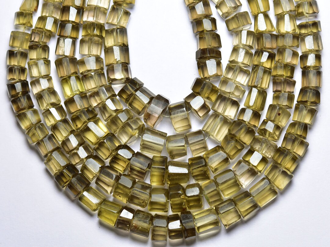 1 Full Strand----smokey Quartz Step Cut Wheels----6mm to 9mm----natural ...