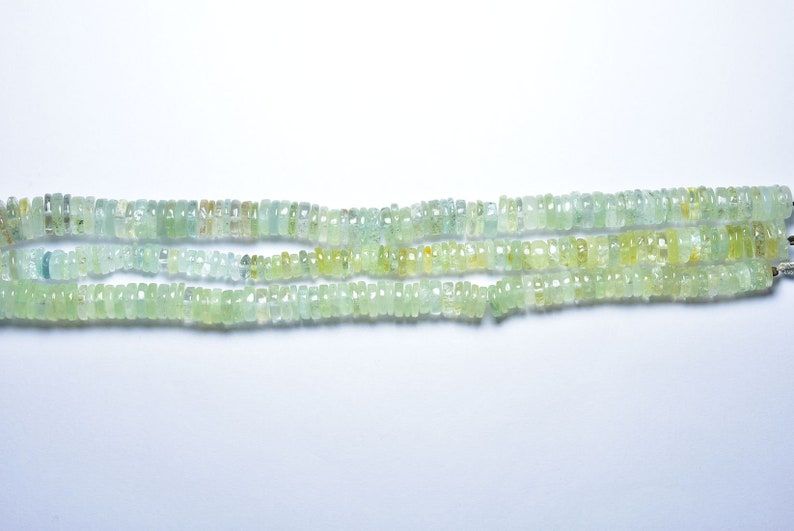 1 Full Strand---Multi Aquamarine Smooth Wheels Tyre Shape Beads----9mm to 11mm----Natural Gemstone----N32