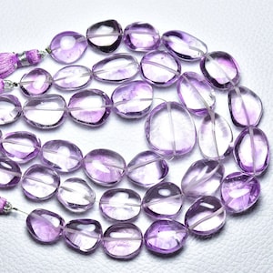Amazing Pink Amethyst Smooth Plain Nugget Beads  Amethyst Nuggets Gemstone Beads  Amethyst Bead 7 Inches Strand 11x14mm to 13x18mm N2123