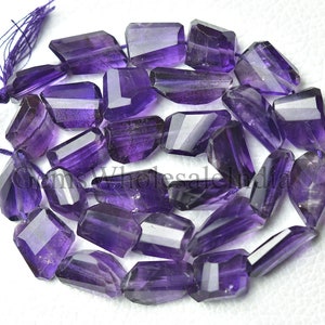 Amethyst facettierte Nuggets Perle Amethyst Perlen Amethyst Nugget Bead Strang natürliche Edelstein 7 Zoll Strang 10 mm bis 13 mm -N1390