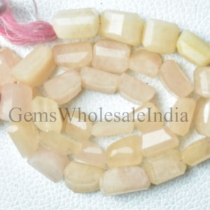 Morganite  Faceted Nugget Beads  Morganite Nuggets Bead  Morganite Gemstone Beads Strand Wholesale 7 Inch Strand 9x11mm to 11x15mm N1453