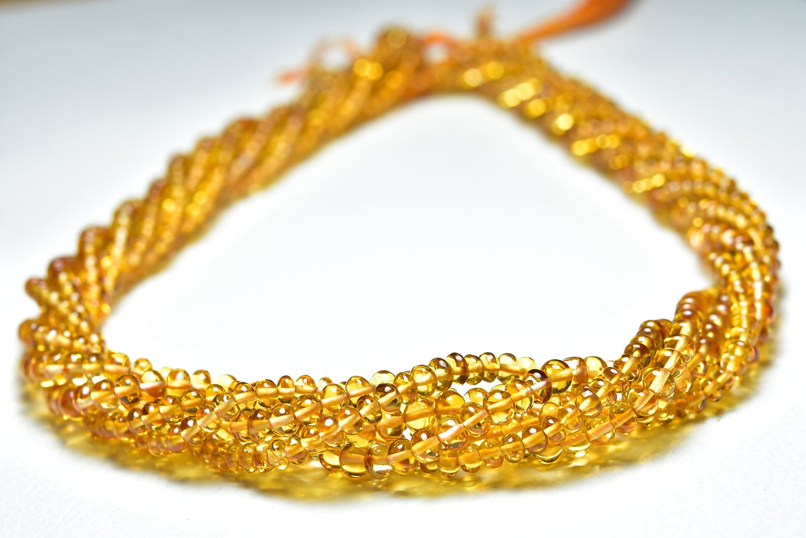 5mm Citrine Necklace 1 Strand Natural Citrine Beads Natural Citrine Faceted Rondelles 13 Inch by Gemswholesale 5mm Citrine Necklace 1 Strand Natural Citrine Beads Natural Citrine Faceted Rondelles 13 Inch by Gemswholesale