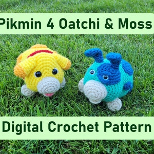 Oatchi & Moss Crochet Pattern- Pikmin 4