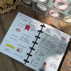 Mini Happy Planner, druckbarer Wochenplaner, Wocheneinlage, Woche auf einen Blick, Wochenvorlage, 196