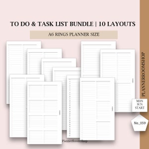 List Tracker Einsätze, A6 Ringe Planer Einsätze, Einkaufsliste, Einkaufsliste, Wunschliste, Bucket List, List Insert List Making, 059
