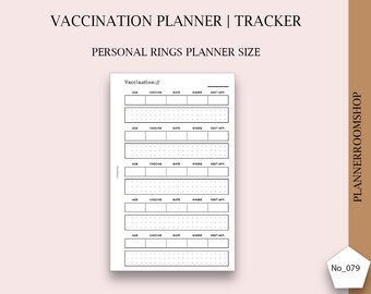 vaccine schedule etsy