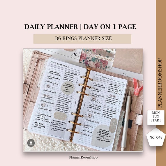 Small Functional Daily Agenda Refill - Art of Living - Books and