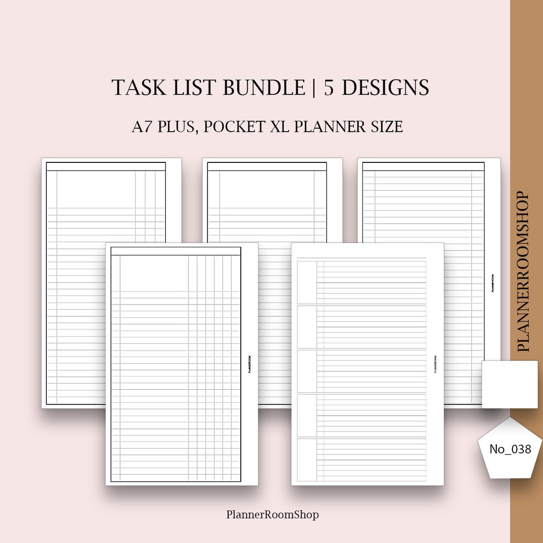 Plus Planner Printable to Do List, Pocket Plus Planner Inserts, Daily to Do List ...