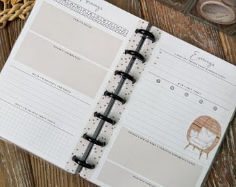 Mini Happy Planner, Gratitude planner, printable inserts, mental health planner, Gratitude log, Daily journal reflection, 193