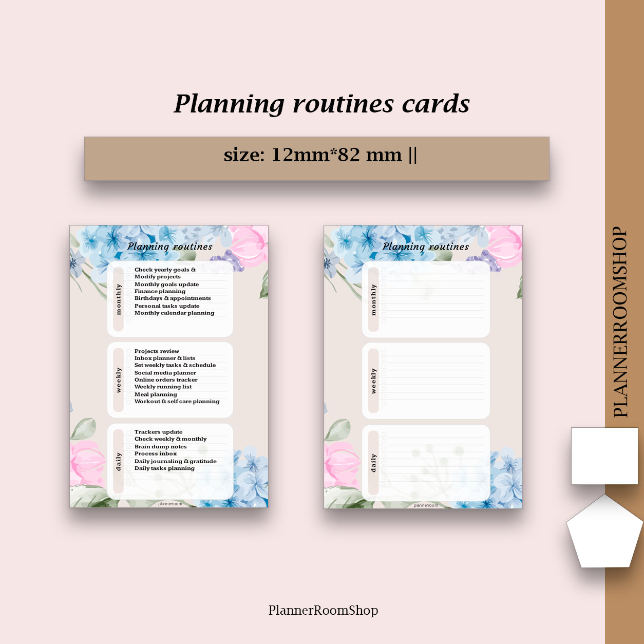 Planning Routines Printable Cards, Planning System Organisation ...