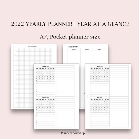 Future Log 22 Printable Insert 8 Pages Pocket Planner L Etsy