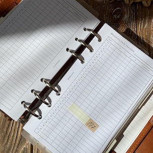 Personal rings size, Migraine printable monthly tracker, Headacke tracker, Medical planner, treatment planner, printable inserts, 197