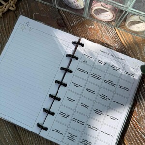 5 minutes decluttering printable inserts for Half Letter size, cleanings planner, Minimal planner, Monthly plan, Fly lady, 202