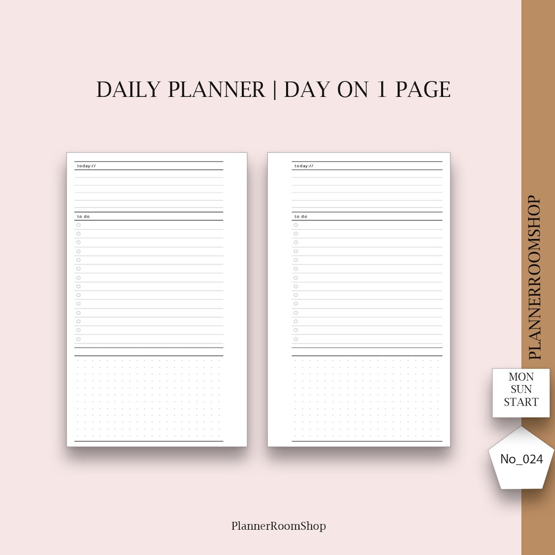 Daily Planner Printable Pocketl Planner Inserts Daily | Etsy