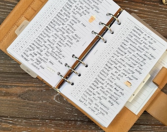 Planificador mensual de anillos A5 con fecha 2026, mes imprimible en 1 página, planificación anual futura, tamaño planificador de anillos A5, 312