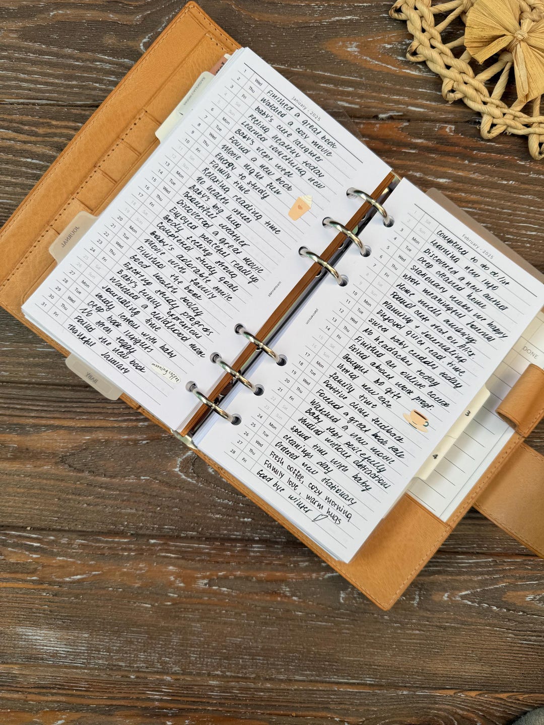 2026 DATED Personal Rings, MONTHLY Planner, Printable Month on 1 Page ...