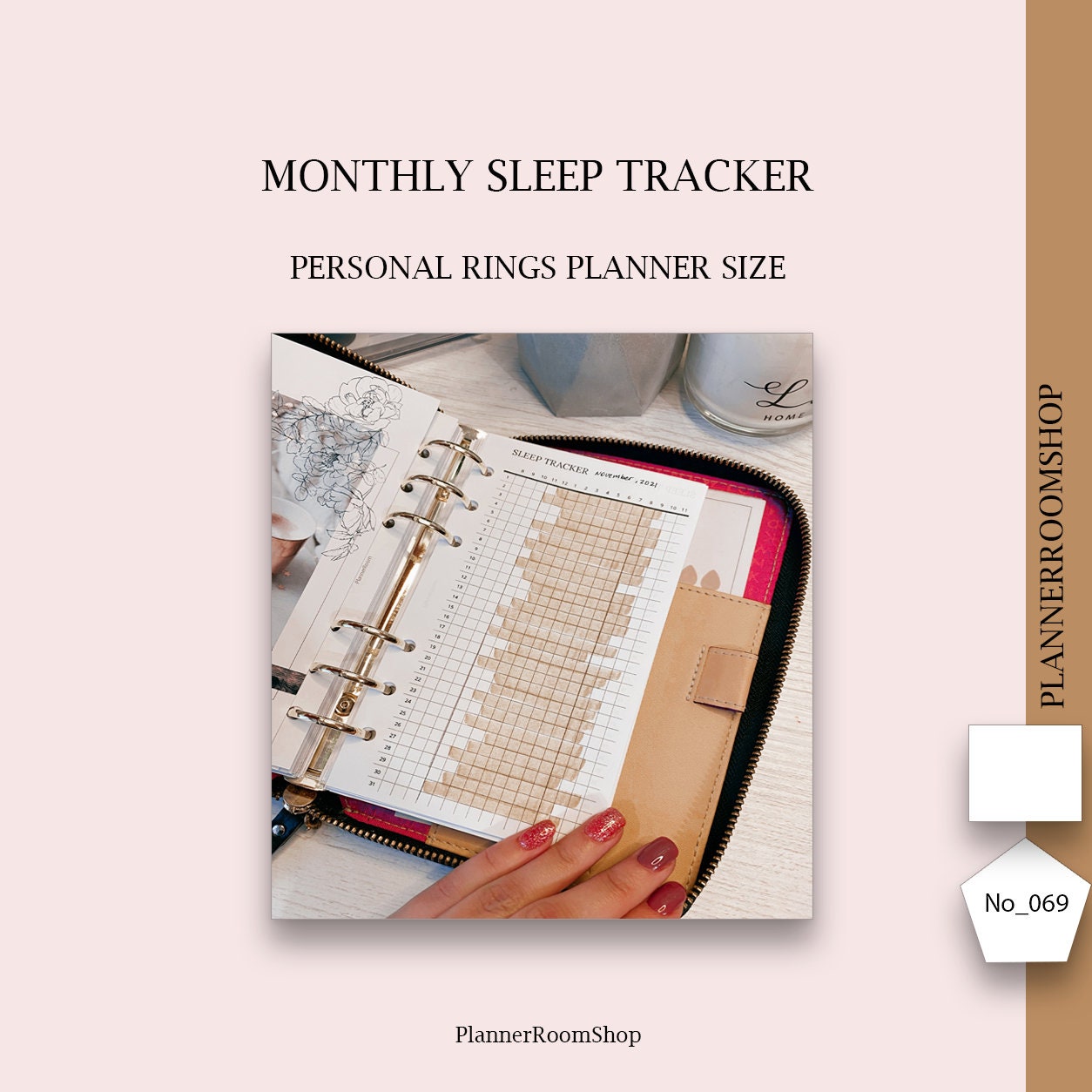 Sleep Tracker Printable Planner Inserts for Personal Size | Digital ...