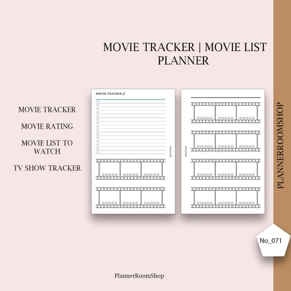 Paper & Party Supplies Paper A7 Pocket planner inserts To Watch Movies & TV  Shows Tracker Films and Series Reviews Binder Printables Favorites List  mindtek.it