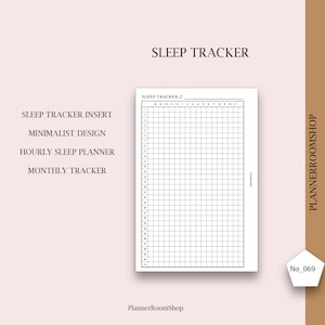 May include: A black and white printable sleep tracker with a grid for tracking sleep hours. The tracker is labeled "SLEEP TRACKER //" and has numbers 8 through 12 and 1 through 11 across the top. The tracker is designed for use in a planner or journal.