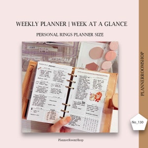 Weekly Planner Printable Personal Planner Inserts, Weekly Schedule Printable, Weekly Planner Template, Weekly Planner Agenda