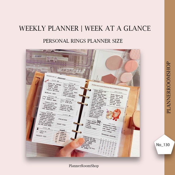 Weekly Planner Printable Personal Planner Inserts Weekly - Etsy