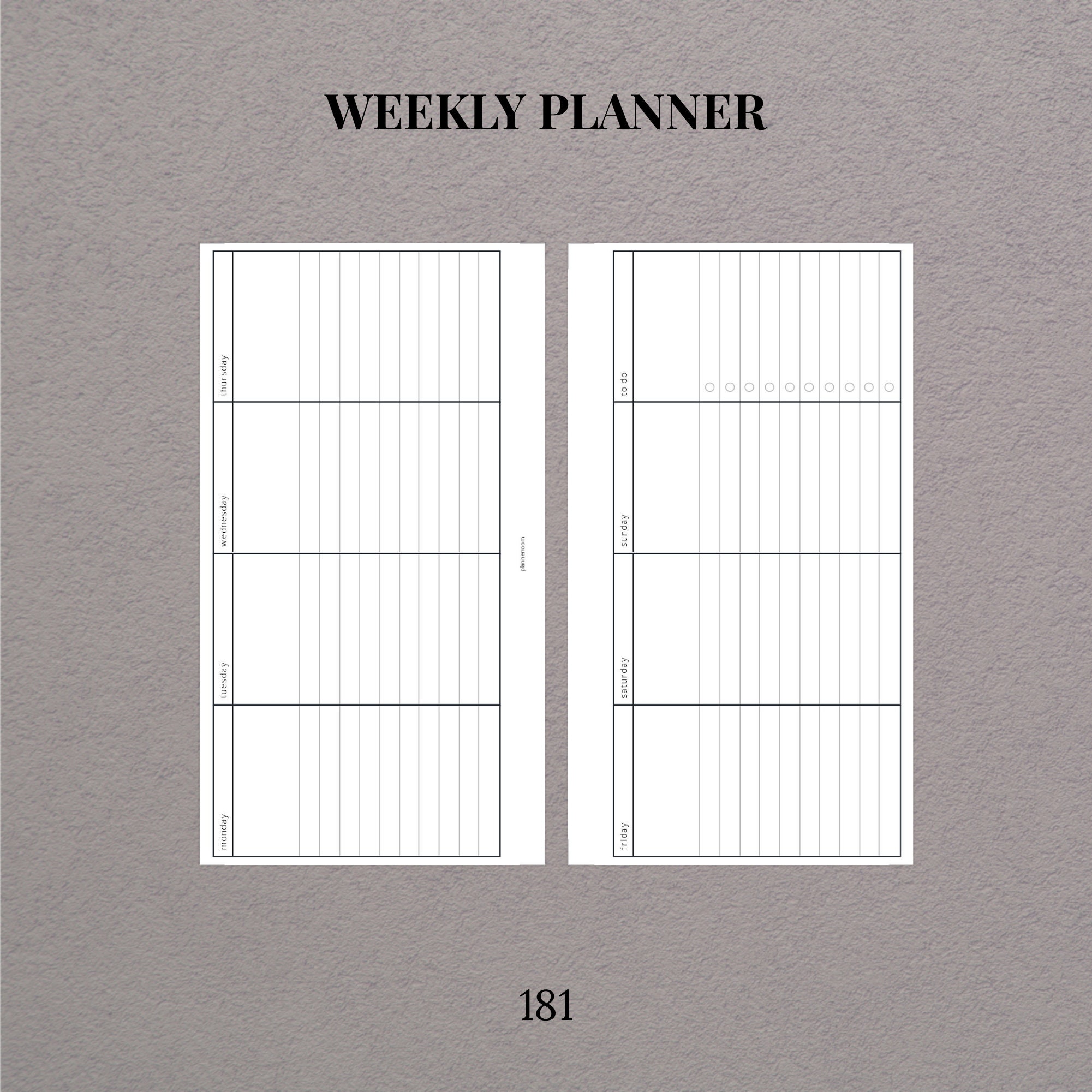 Printable ADHD Weekly Planner With Weekly Schedule and Tasks, Personal ...