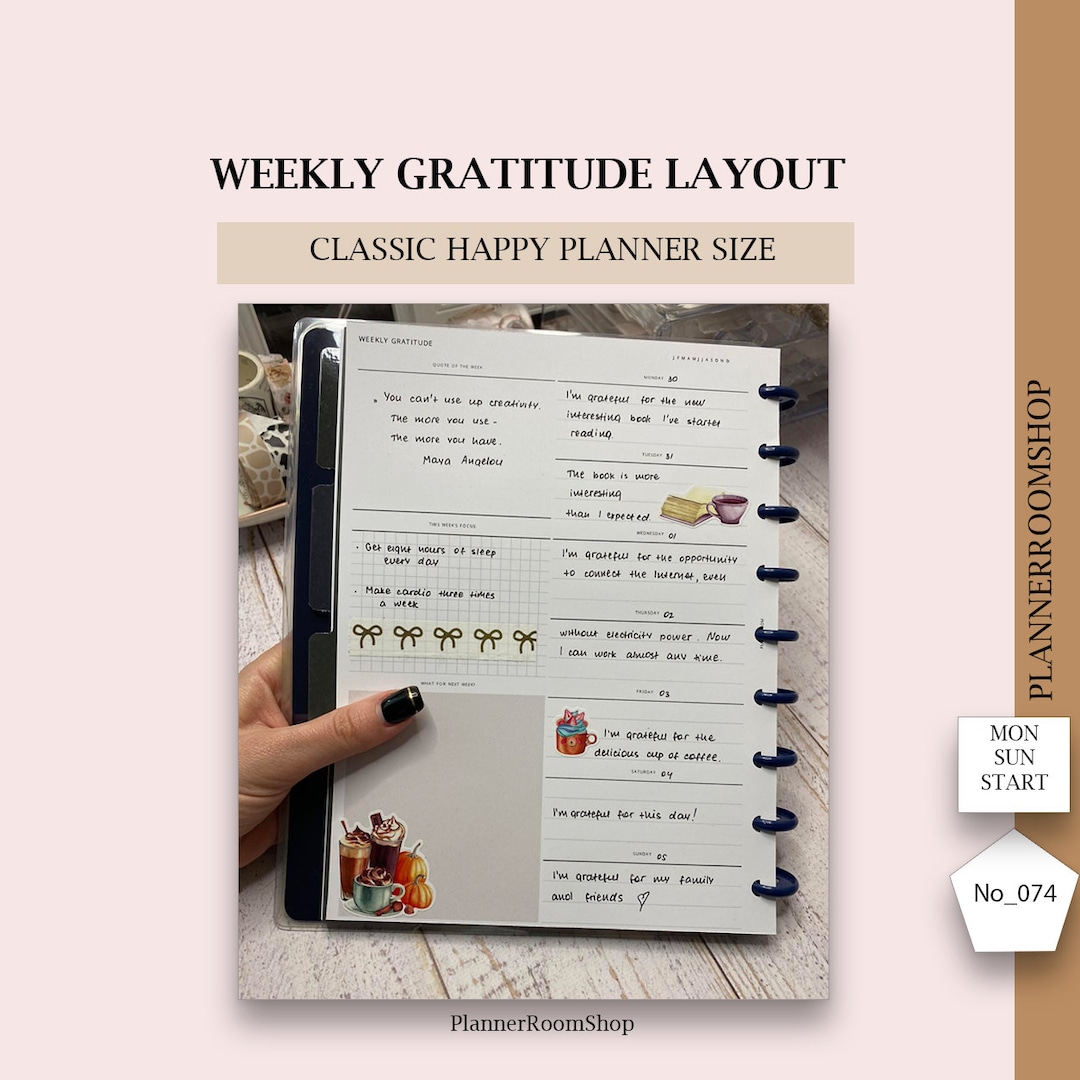 Dashboard Layout CLASSIC Happy Planner Printable Insert, Dashboard ...