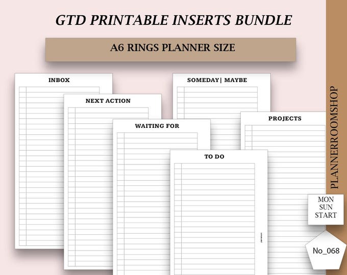 A6 Fillable Inbox Printable Planner Insert (digital Download) - Etsy Canada