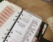 Personal Planner Inserts, Monthly Overview Printable Month on a Page, Month at a Glance, Monthly on 1 Page, Monthly Planner, 112