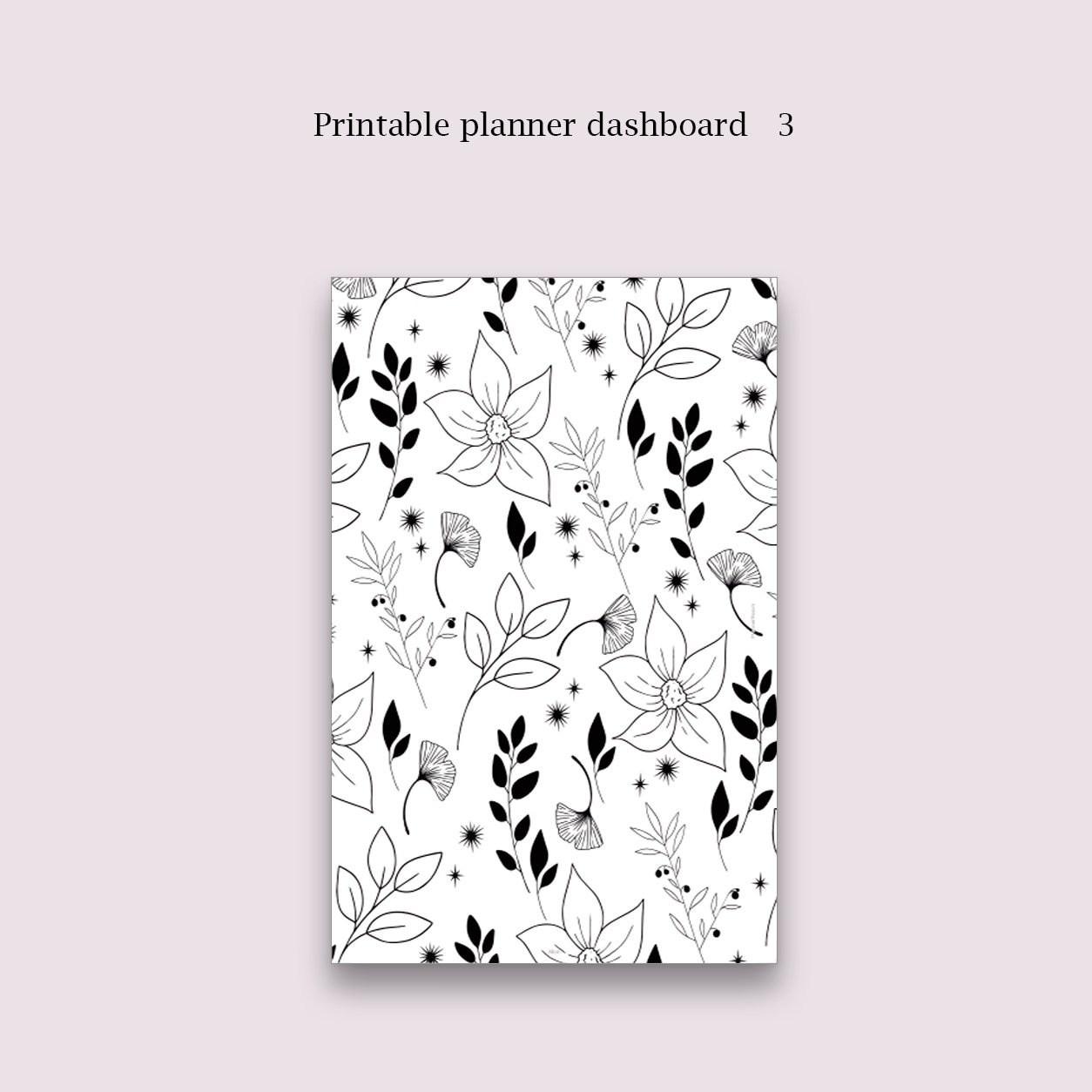 Printable Planner Dashboards | A5 Rings Planner Size | Dashboards With ...