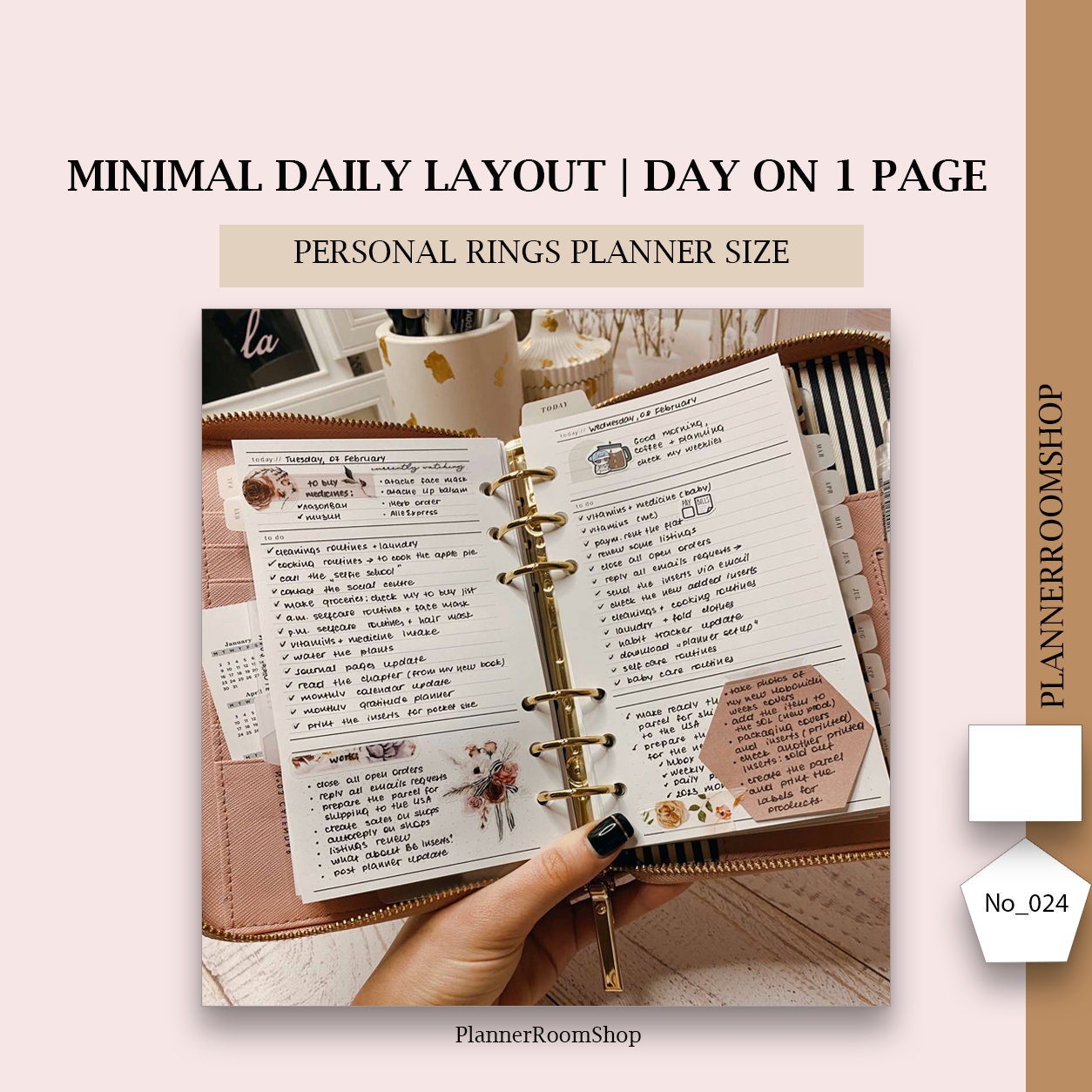 Daily Planner Printable | Personal Planner Inserts | Daily Planners and ...