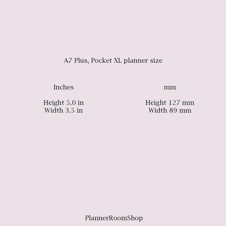 Weekly Printables Layout A7 Plus Pocket XL Planner Inserts - Etsy