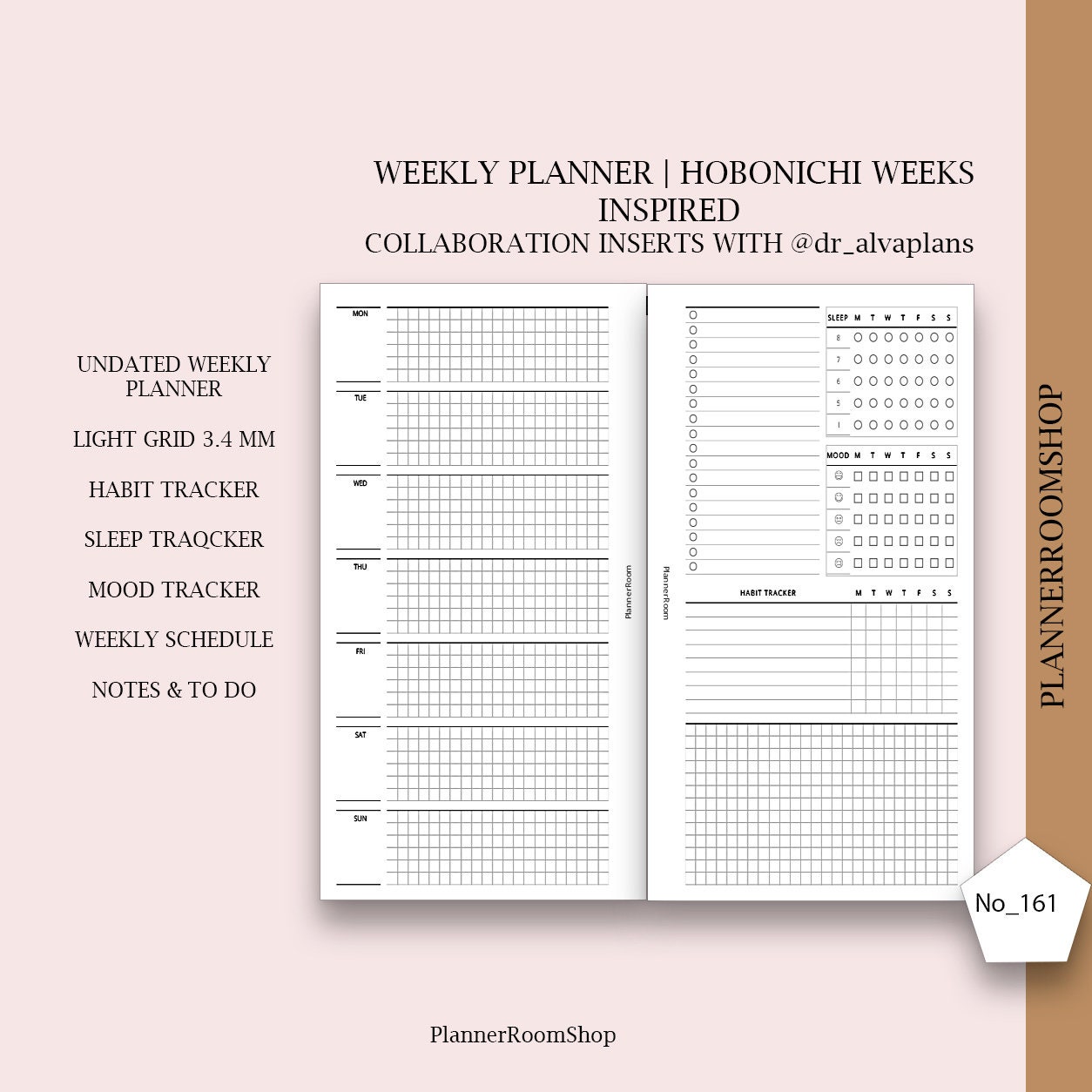 Hobonichi Weeks Inspired Printable Planner Insert Hobonichi Etsy