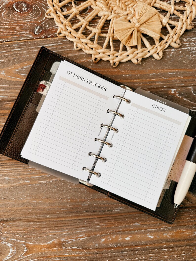 Post Order Rings Pocket Rings, Printable Reading Log Tracker, Movie Tracker, Inbox ...