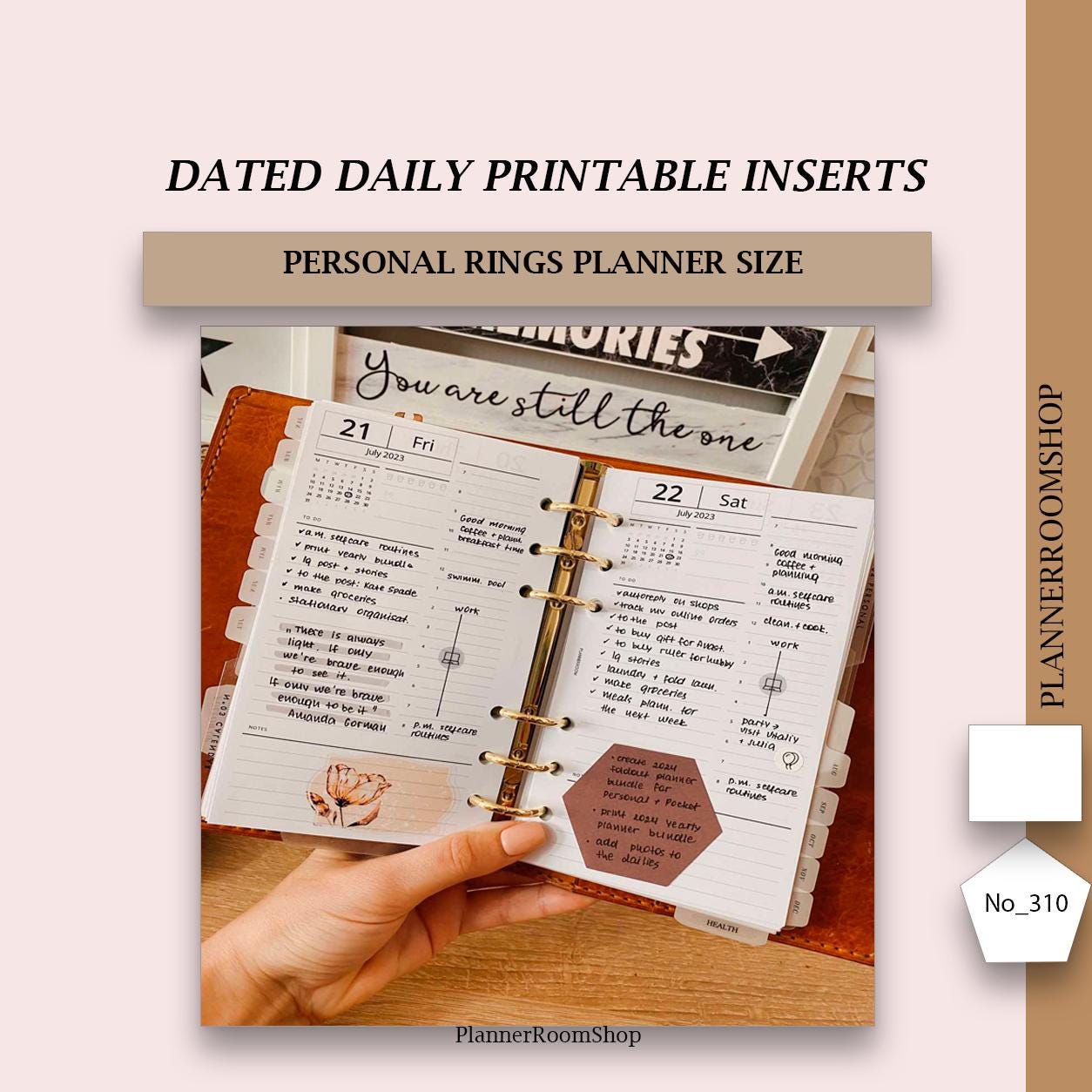 Printable 2026 Dated ADHD Daily Planner, Day on 1 Page for Personal ...