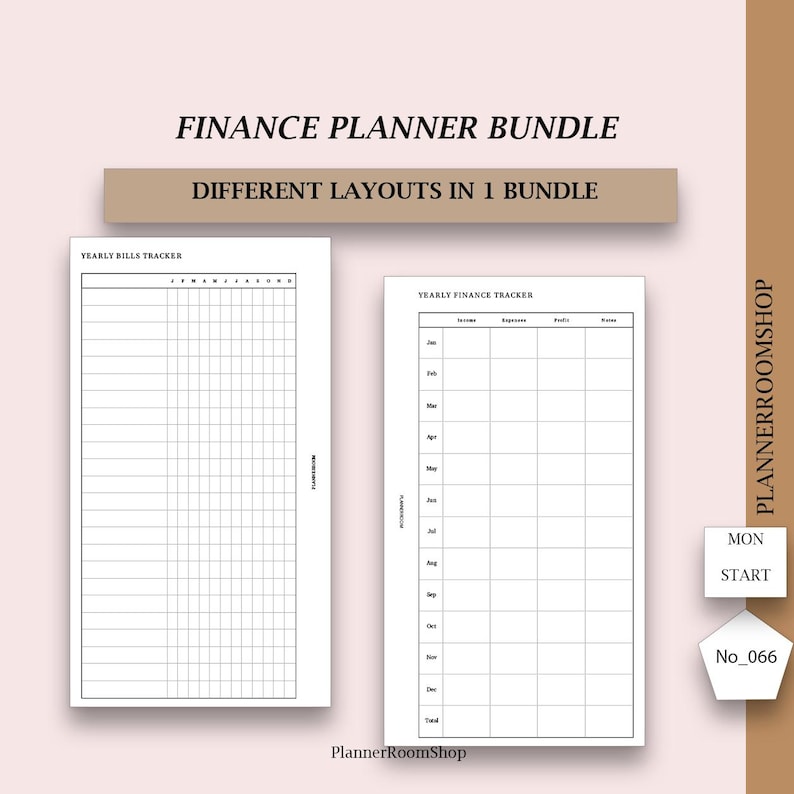 Printable budget planner, A5 inserts, Budget binder, Expense planner, Income tracker, Bills tracker, Digital finance planner, 066 image 3