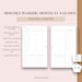 Month on Two Pages Printables for Personal Size Undated - Etsy